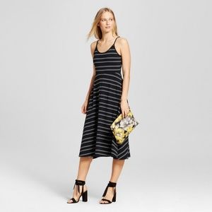 Who What Wear Knit Skater Midi Dress